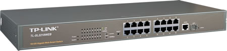 16-PORT 10/100 MBPS + 2-PORT GIGABIT WEB SMART SWITCH TL-SL2218WEB, GIGABIT WEB SMART SWITCH TL-SL2218WEB, SWITCH TL-SL2218WEB